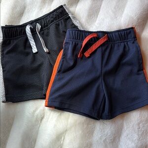 Kids' Black and Navy Shorts Set